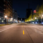 South Second Street in downtown Minneapolis during the coronavirus (COVID-19) shutdown.
