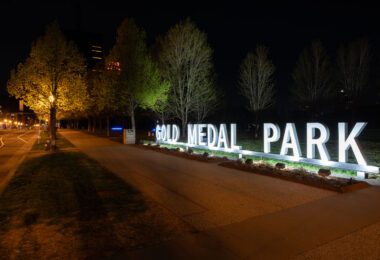 Gold Medal Park near downtown Minneapolis.
