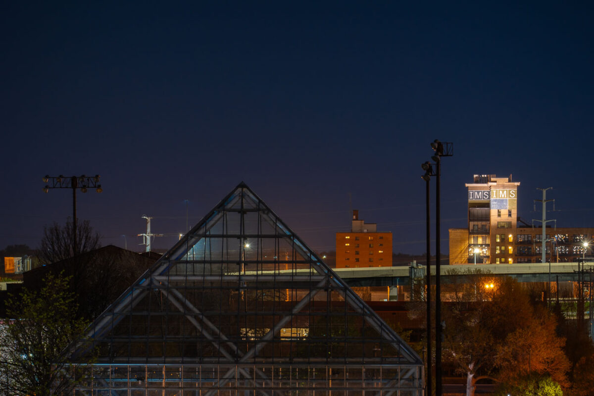 International Market Square in Minneapolis as seen from the Minneapolis Sculpture Garden.