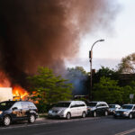 O'Reilly Auto Parts fire on May 30, 2020 after 4 nights of protests following the death of George Floyd.