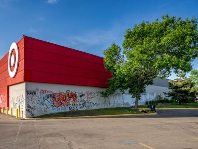 Graffiti on Target Store, East Lake Street, Minneapolis