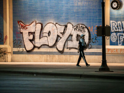 Floyd Graffiti at Lake Street Overpass, Minneapolis