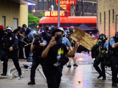 Police Deploy Less-Lethal Weapons at Minneapolis Protest
