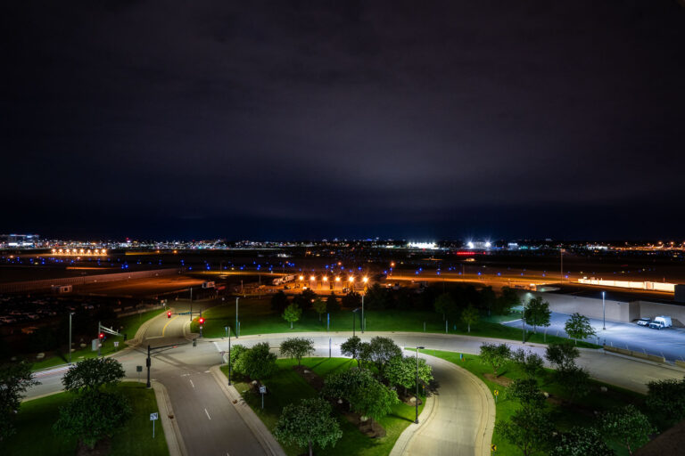 MSP Airport at night in May 2020 2 Minneapolis-St. Paul airport