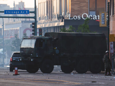 National Guard at Chicago Ave & Lake St, Minneapolis