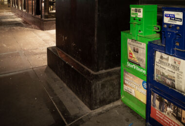 Newspaper racks in Downtown Minneapolis during the 3rd day of protests in Minneapolis following the death of George Floyd.

Walz: Shocked… horrified