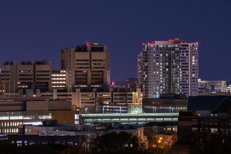 Night photo of the University of Minnesota in Minneapolis 4 Night photo of the University of Minnesota in Minneapolis