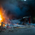 O'Reilly Auto Parts fire on May 30, 2020 after 4 nights of protests following the death of George Floyd.