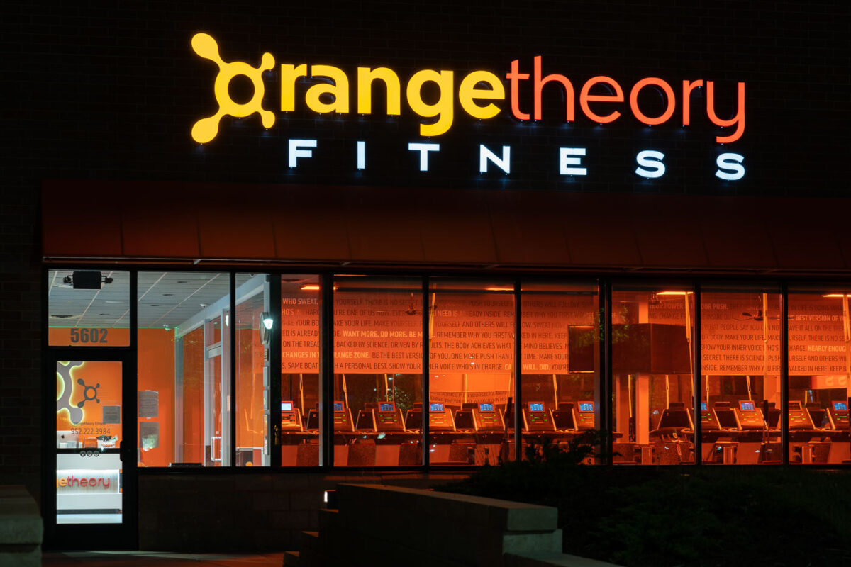 Orange Theory Fitness gym in St. Louis Park, Minnesota.