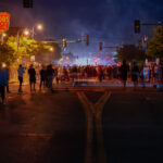 Minnehaha Liquor on Lake Street during the 3rd day of protests in Minneapolis following the death of George Floyd.