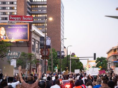 George Floyd Protest at Minneapolis Police 1st Precinct