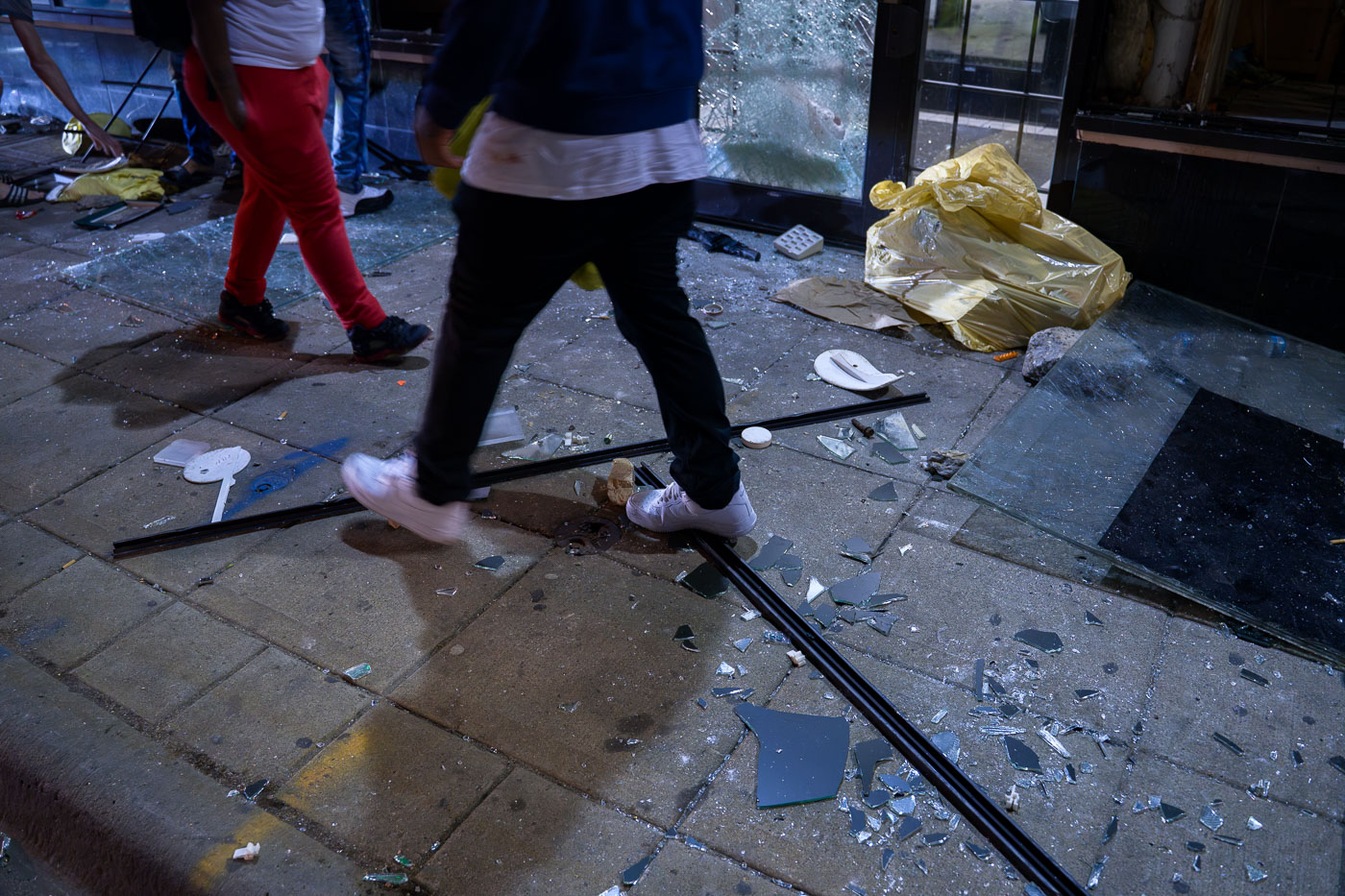 Riot damaged store on Lake Street in Minneapolis