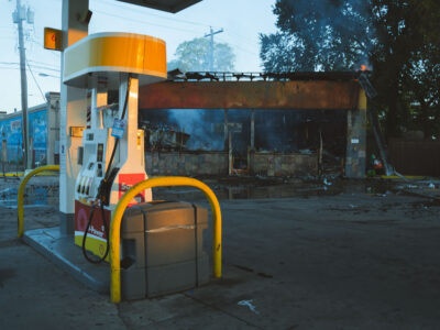 Shell Gas Station Fire, Lake Street, Minneapolis