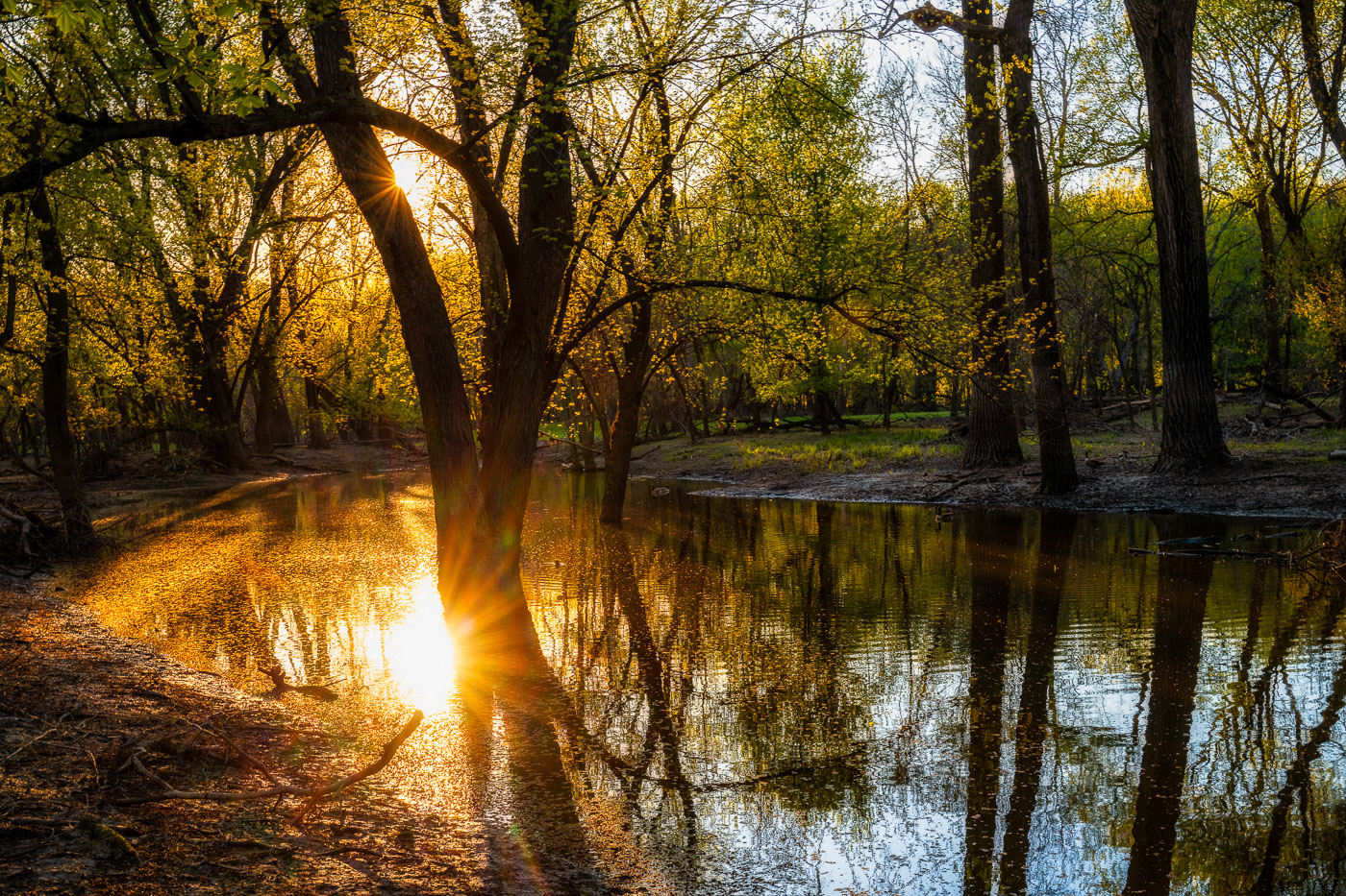 Sunset at Pike Island in St Paul