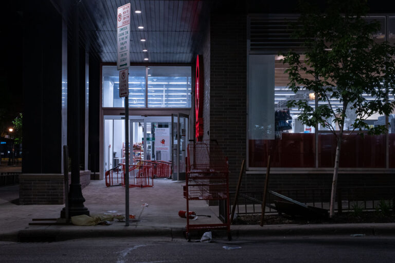 Uptown Minneapolis 2 A Target store damaged during the 2020 Minneapolis Uprising following the police killing of George Floyd on May 25th, 2020.