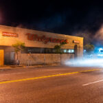 Walgreens on fire on Lake Street in Minneapolis on the 3rd day of protests after the death of George Floyd.