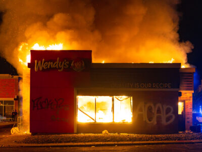 Wendy's Fire, 26th Ave S, Minneapolis