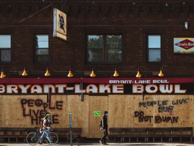 Bryant-Lake Bowl Boarded, George Floyd Protests, 2020
