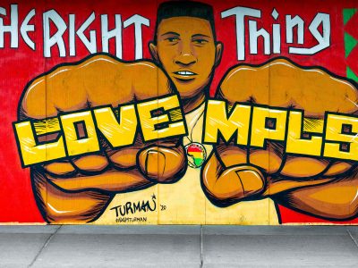 Adam Turman George Floyd Mural, Uptown Minneapolis