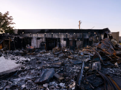 Atlas Staffing Building Rubble, Minneapolis Uprising
