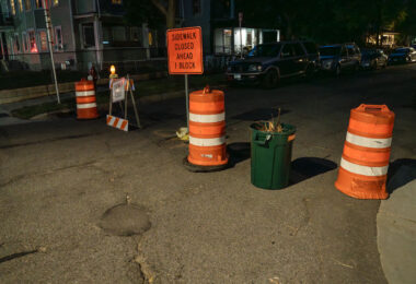 During George Floyd unrest neighborhoods in South Minneapolis closed off their streets with whatever they could find.