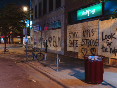 Iron Door Pub, Lyndale Ave, Minneapolis, Protest Graffiti