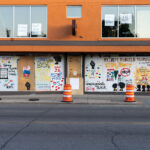 Storefronts in North Minneapolis boarded up after days of unrest following the May 25th, 2020 death of George Floyd.