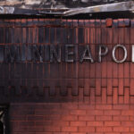 Lake Street Station post office in Minneapolis. Damaged during riots following the murder of George Floyd.