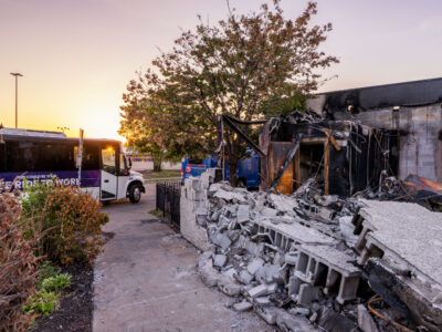 Metro Transit Bus at Burned Atlas Staffing, E Lake St, Mpls