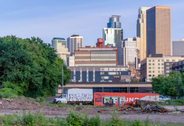 Minneapolis as seen from the North Loop.