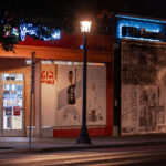 Artwork covering boards on retail store on Hennepin Ave in Minneapolis. The boards were put up unrest in Minneapolis following the May 25th, 2020 death of George Floyd.
