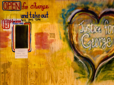Hoban Korean BBQ, Minneapolis: Justice for George Mural