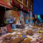 George Floyd Memorial in South Minneapolis outside of Cup Foods on 38th St.