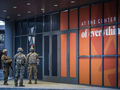 Minnesota National Guard at City Center, Minneapolis