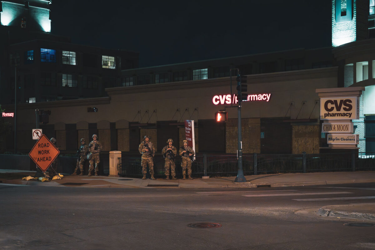 National Guard Outside CVS in Minneapolis