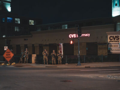 Minnesota National Guard at CVS, Lake Street, Uptown
