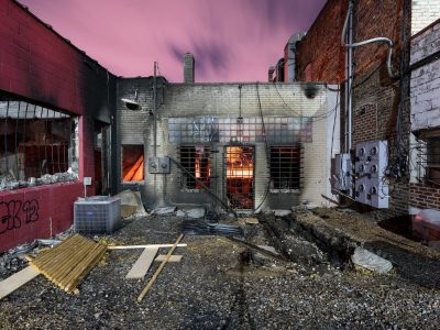 Burned Chiropractor Office, East Lake Street, Minneapolis 2020