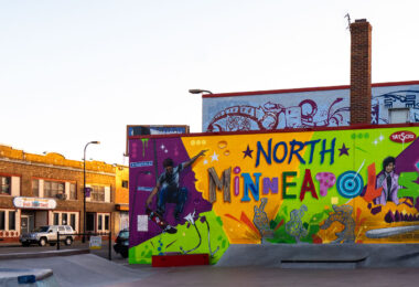 A mural on Broadway Avenue in North Minneapolis.