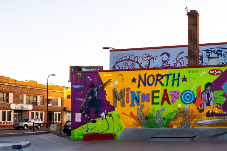 North Minneapolis Prince Mural 4 A mural on Broadway Avenue in North Minneapolis.