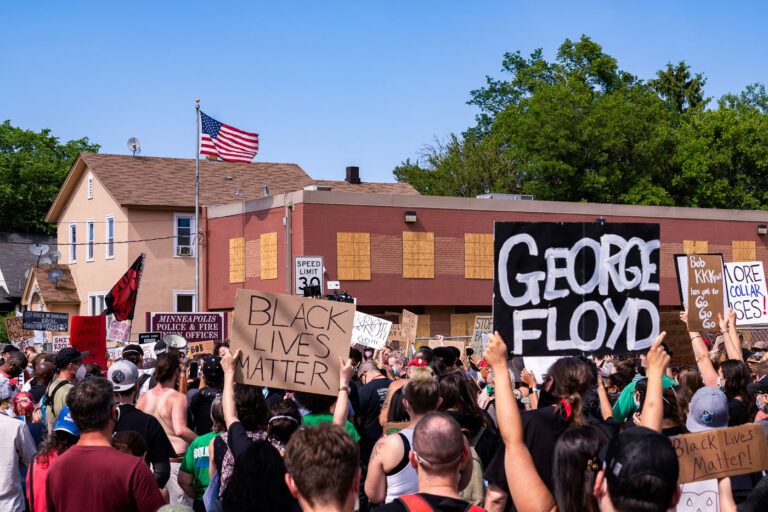 Minneapolis Police Union Protest 2 Protesters outside the Minneapolis Police & Fire Union Offices asking for Police Officers Union President Bob Kroll to resign.