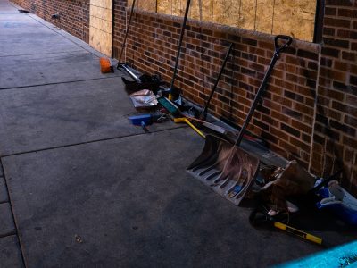 Brooms & Shovels for Minneapolis Cleanup, 27th Ave S