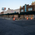 Lake Street businesses boarded up on June 16, 2020. Buildings were boarded up after riots following the death of George Floyd the month earlier.