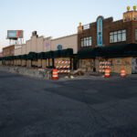 Lake Street businesses boarded up on June 16, 2020. Buildings were boarded up after riots following the death of George Floyd the month earlier.
