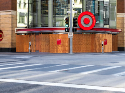 Target Store, Nicollet Mall, Boarded Up During 2020 Unrest