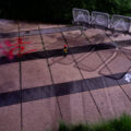 Graffiti outside the Federal Courthouse in downtown Minneapolis that reads “ACAB” and “FUCK 12”.