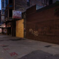 Boards on Hennepin Ave in Downtown Minneapolis. RIP Floyd written on the wall.