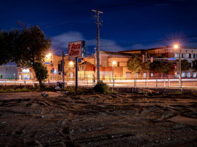AutoZone Sign, Cleared Lot, East Lake Street, Minneapolis