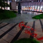 Graffiti on the grounds and windows of the Federal Courthouse in downtown Minneapolis. Graffiti reads “Burn This”, “ACAB”, “FUCK 12”.