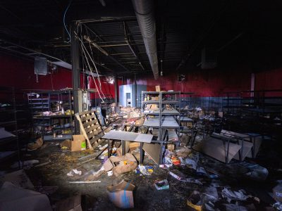 Damaged GoPuff Interior, Cedar Ave, Minneapolis Uprising