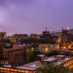 Lightning strike near downtown Minneapolis in the early morning hours of July 18th, 2020.